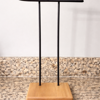 PORTA TOALHA SLIM PRETO 31X20