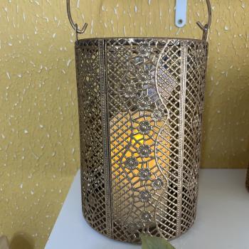 LUMINARIA DE METAL TEXTURAS COM ALCA M