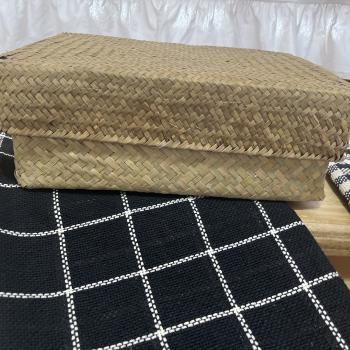 CESTA DE PALHA NATURAL G