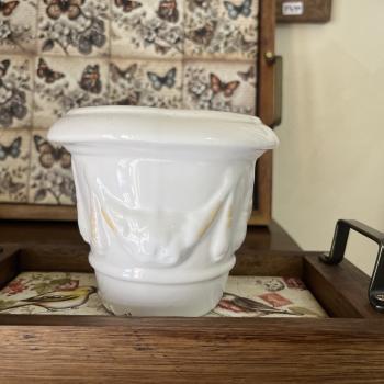 VASO  BRANCO CERAMICA