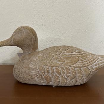 PATO EM POLIRRESINA 11,5x24,5x8cm