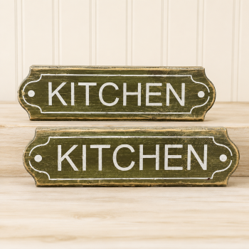 ENFEITE PLACA DE MADEIRA M (KITCHEN)