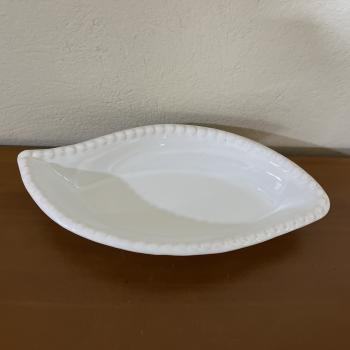 TRAVESSA CERAMICA STYLO BOLINHA P BRANCO M: 17x14