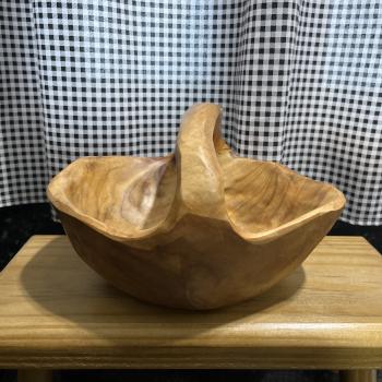CESTO MADEIRA 24X15CM