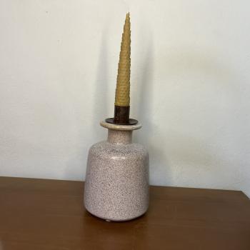 VASO EM CERAMICA PONTEADO