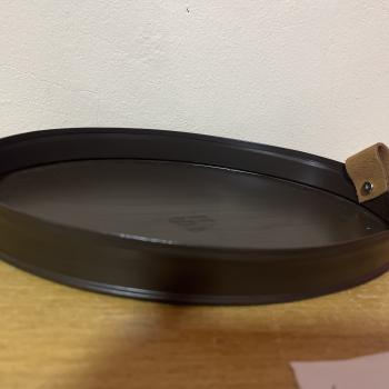 SUPORTE OVAL BAIXO MARROM