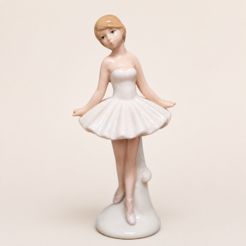 Bailarina Branca Porcelana 15 x 5
