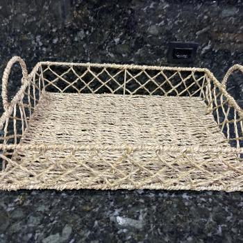 BANDEJA RETANGULAR FIBRA 40X30CM