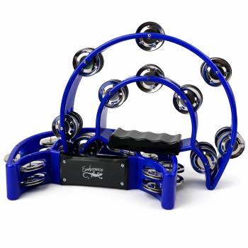 PANDEIROLA MEIA LUA DUPLO AZUL - UNIT - PA01-BL