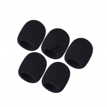 ESPUMA P/ MICROFONE PRETO - PACK C/10 UNID - EM01