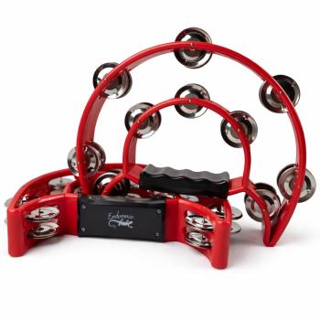 PANDEIROLA MEIA LUA DUPLO VERMELHO - UNT - PA01-RD