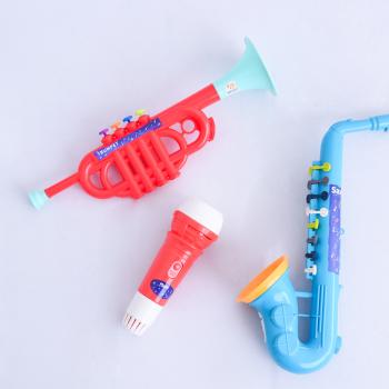 KIT INSTRUMENTOS PLASTICOS BRINQUEDO - 3 PEÇAS - MOD. 1 - 3615E - KM01