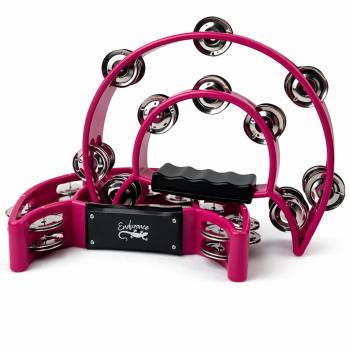 PANDEIROLA MEIA LUA DUPLO ROSA - UNIT -  PA01-PK