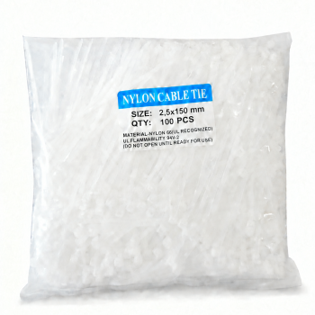 BRACADEIRA NYLON 150*2.5MM - PACK C/100 UNID - E1525-JK