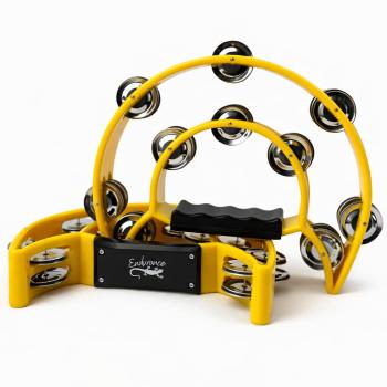 PANDEIROLA MEIA LUA DUPLO AMARELO - UNIT - PA01-YL