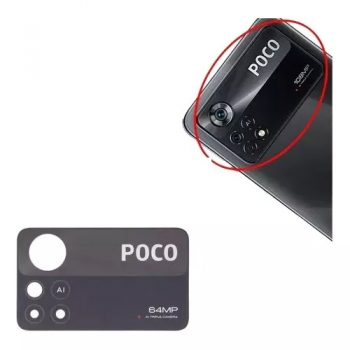 LENTE/VIDRO CAMERA POCO X4 PRO - 64MP D-3-1