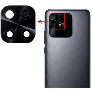 LENTE/VIDRO CAMERA REDMI 10C D-2-4