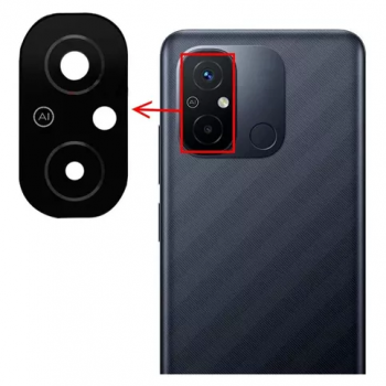 LENTE/VIDRO CAMERA REDMI 12C D-2-5