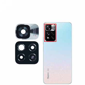 LENTE/VIDRO CAMERA REDMI NOTE 11 PRO/REDMI NOTE 11 PLUS 5G D-2-10