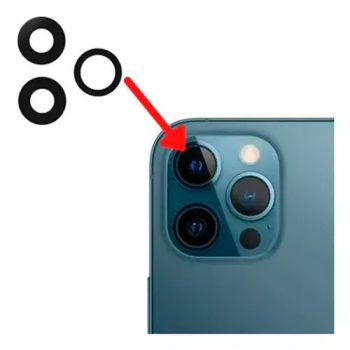 LENTE/VIDRO CAMERA IPHONE 12 PRO KIT C-5-16