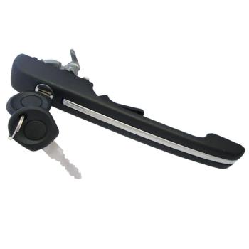 MACANETA EXTERNA SANTANA/QUANTUM 90 A 98 COM CHAVE FRISO INOX ESQUERDO - COMPOSICAO: METAL / PLASTICO