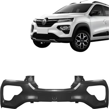 PARA-CHOQUE KWID 22/... DIANTEIRO SUPERIOR PRETO LISO