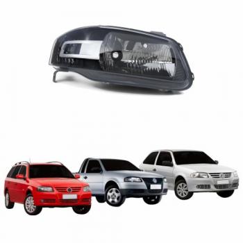 FAROL - GOL G4 /SAVEIRO 2006/12 MASCARA CINZA LD