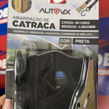 AMARRACAO DE CATRACA PRETA -CAP:CARGA 60/120 KG -MED:4,5M/25MM