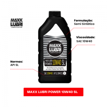 OLEO POWER 10W40 SL SEM UN - MAXX LUBRI