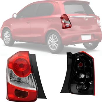 LANTERNA ETIOS HATCH X/XS/XLS 2013 > C/ LUZ DE RE (ROSA) - ESQUERDO