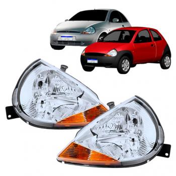 FAROL FORD KA 97/01 COM PISCA AMBAR - LE