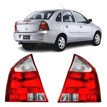 LANTERNA TRASEIRA CORSA SEDAN 03/11 RE CRISTAL LE