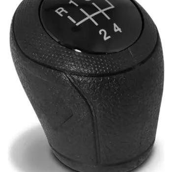 BOLA CAMBIO ONIX   PRISMA 5 MARCHAS - PRETA LENTE PRETA E ARO PRETO ( COM PARAFUSO)