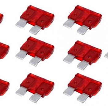 FUSIVEL DE LAMINA 10 AMP. - C/10 PCS