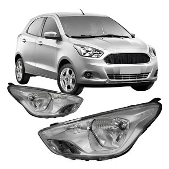 FAROL KA 15/18 FOCO SIMPLES MASCARA CROMADA LD