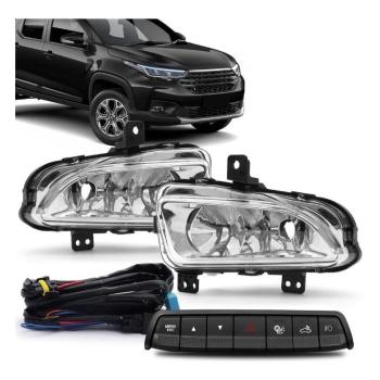 KIT FAROL DE NEBLINA STRADA 19/22 BOTAO ALTERNATIVO COLANTE