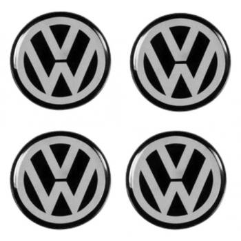 EMBLEMA CALOTA VOLKSWAGEN RESINADO 48 MM 4 PCS