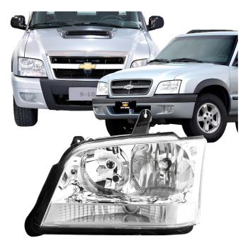 FAROL S10 2004/2012 CRISTAL- ESQUERDO