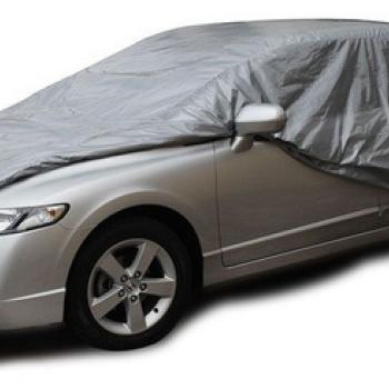 CAPA COBRIR CARRO LISA C/FORRO PARCIAL - TAMANHO GG (CINZA)