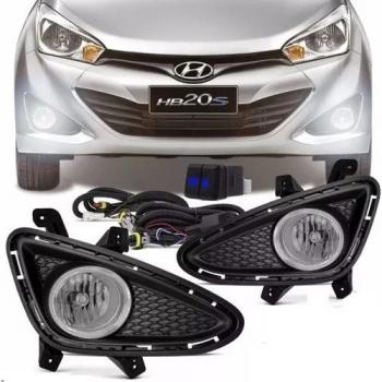 KIT FAROL MILHA HB-20/HB-20S 13-15 MOLD. PRETAS E BOTAO MODELO ORIGINAL