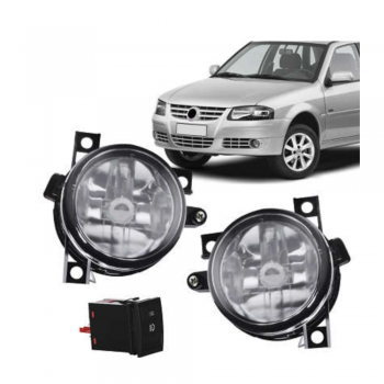 KIT FAROL MILHA GOL G4 (NAO NECESSITA MOLDURAS) BOTAO MODELO ORIGINAL