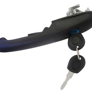 MACANETA  EXTERNA COM CHAVE DIANTEIRA ESQUERDA SANTANA APOS 98 - COMPOSICAO: METAL / PLASTICO