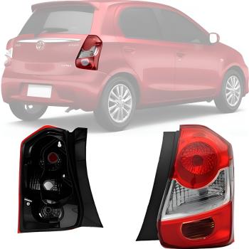 LANTERNA ETIOS HATCH X/XS/XLS 2013 > C/ LUZ DE RE (ROSA)- DIREITO