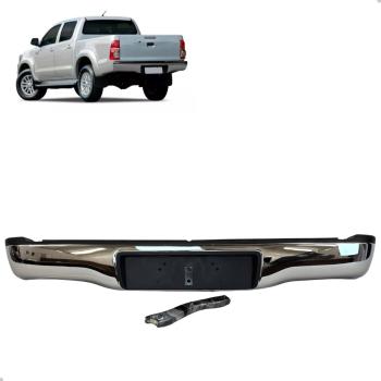 Parachoque Traseiro Hilux 05/15 Cromado Completo