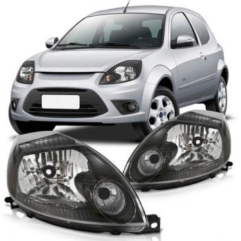 FAROL FORD KA 2008/2011 - MASCARA NEGRA - LD