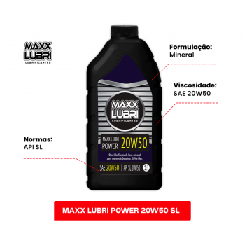 OLEO  SL 20W50 MAXX LUBRI