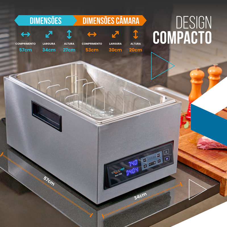 TERMOCIRCULADOR SOUS VIDE NEO 25 LITROS - 110V
