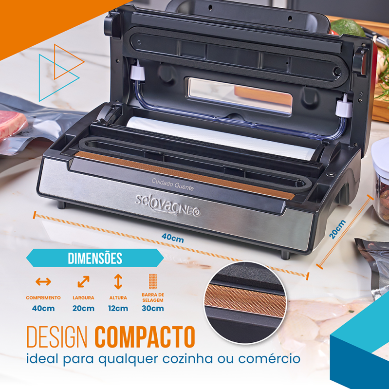 SELADORA A VACUO PORTATIL NEO 750 - 220V