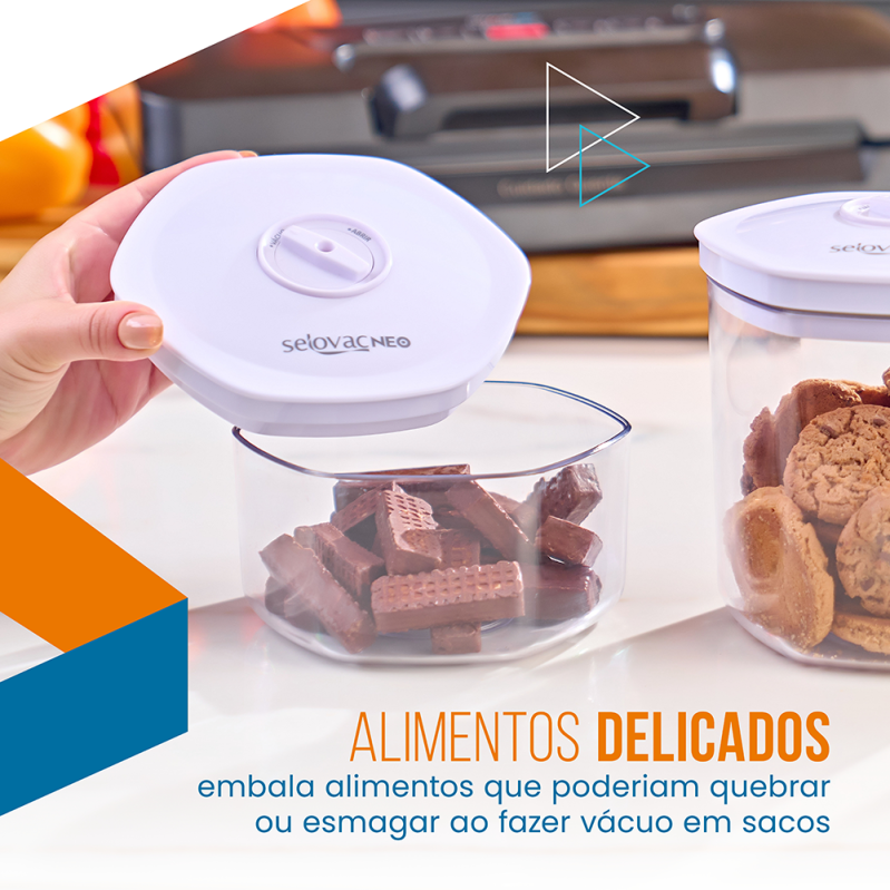 KIT COM 3 POTES PARA VACUO SELOVAC NEO - SCPOT3