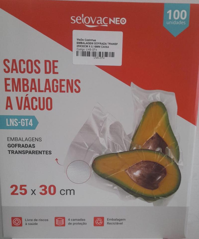 EMBALAGEM GOFRADA TRANSP. 25X30CM X 0,16MM CAIXA C/100